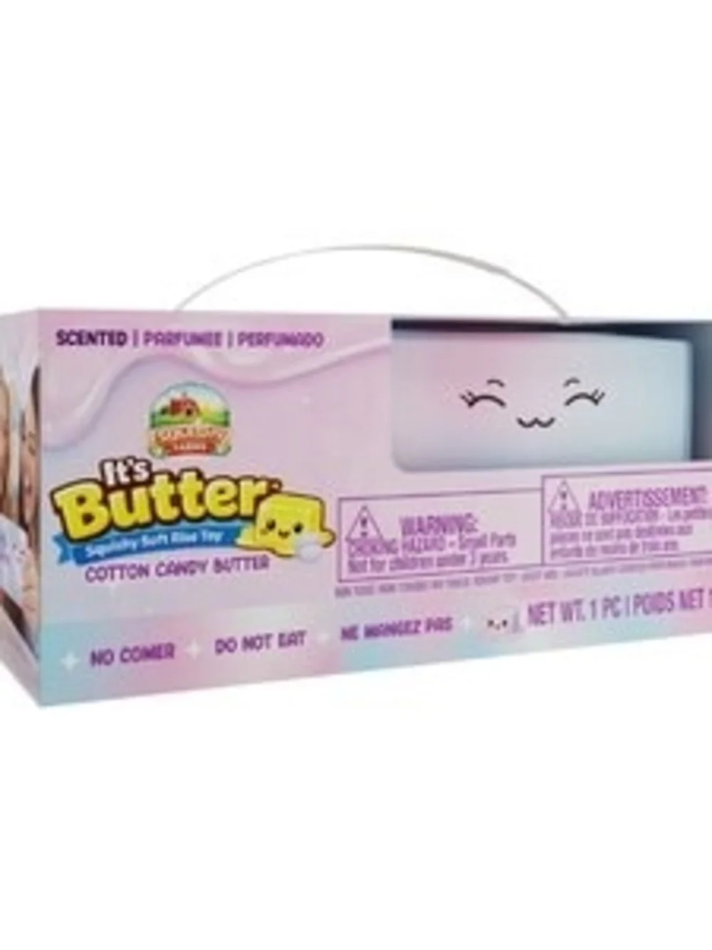 Squishy Farms It's Butter 2.0 Squeeze Toy, Cotton Candy Scent